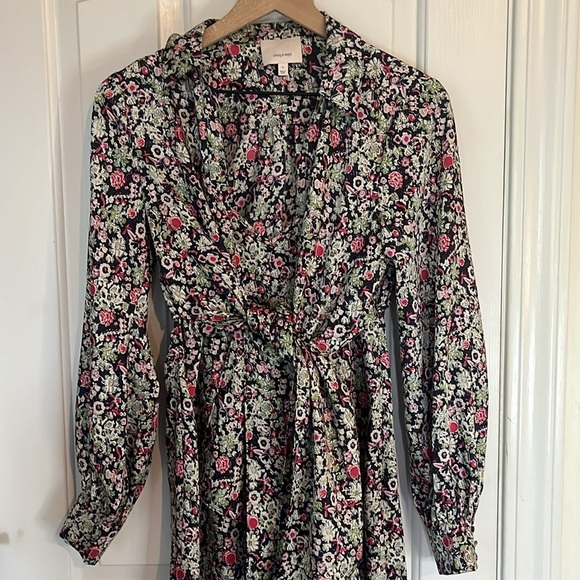 Cinq à Sept | Quin Floral Layered Overlay Feminine Flowy Midi Dress Size 4 - Picture 6 of 13
